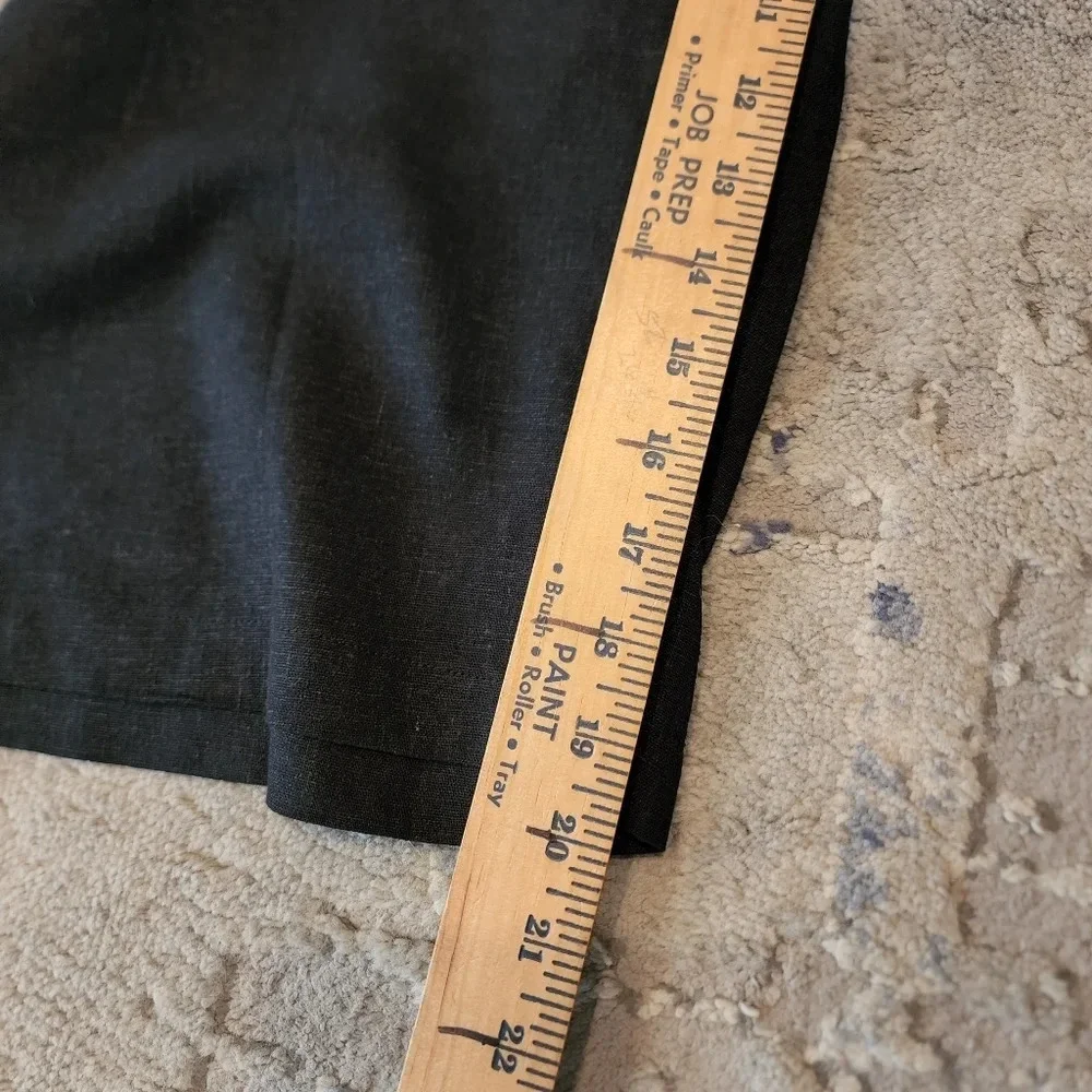 Ellos Linen Blend Stretch Waist Black Crop Cargo Pant Plus Size 28 4X New NWOTS - Picture 13 of 15